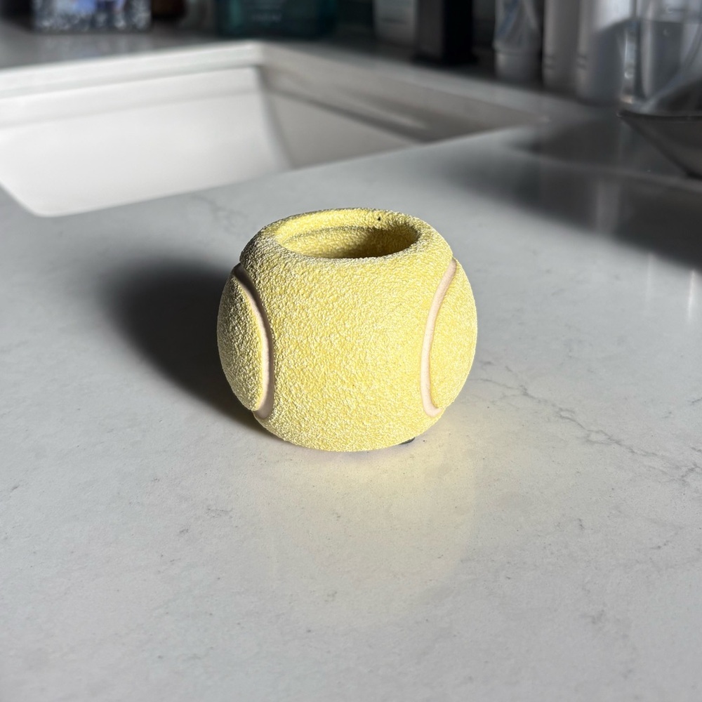 Yellow Tennis Ball Pot
